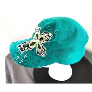 Leader Loga CROSS BLING IT UP - One Size Adjustable Cadet Style Cap Hat